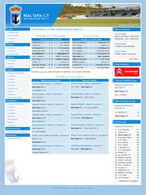 Portal Web del Real Tapia C.F.