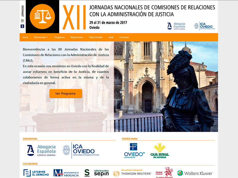 Jornadas Nacionales de Comisiones de Relaciones con la Administración de Justicia - Edise Soluciones: diseño y desarrollo de páginas Web