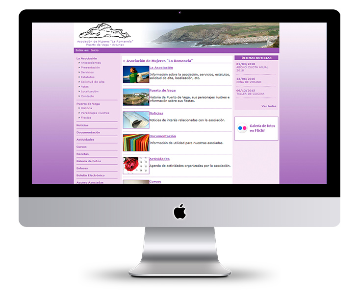 Portal Web de la Asociación de Mujeres La Romanela de Puerto de Vega - Asturias