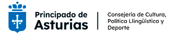 Logotipo Consería de Cultura, Política Llingüística y Deporte